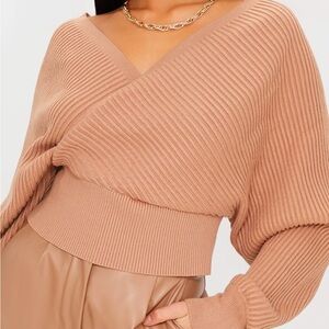 NWOT Love Tree Surplice Sweater Top